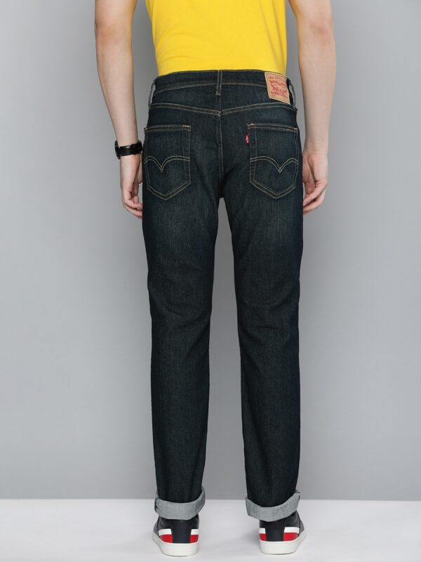 Men Slim Fit Light Fade Stretchable Mid-Rise Jeans - Image 3