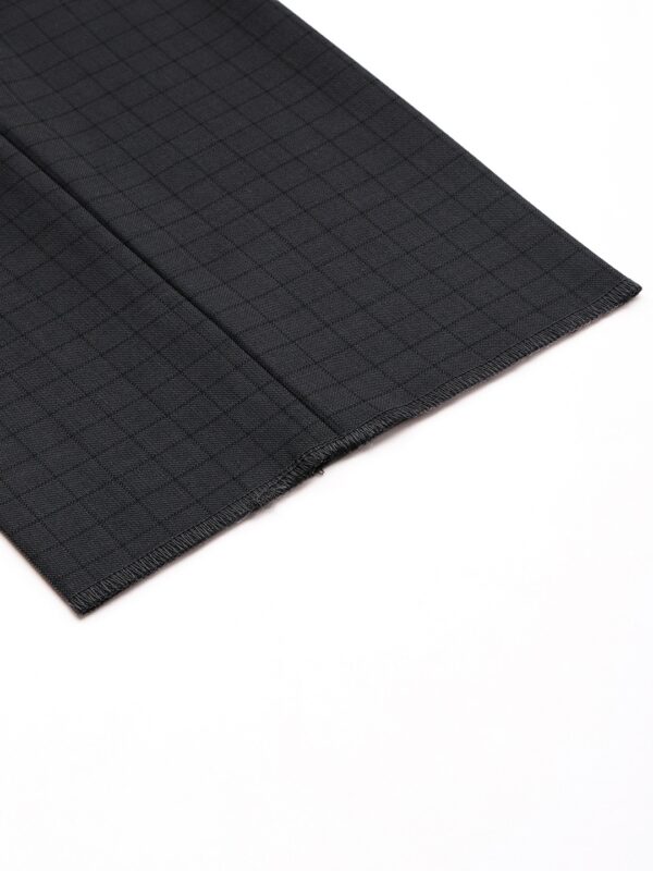 Men Checked Slim Fit Formal Trousers - Image 7