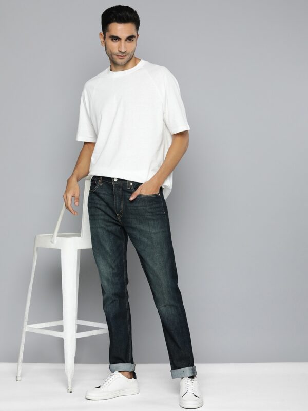 Men 512 Slim Tapered Fit Heavy Fade Stretchable Jeans - Image 4