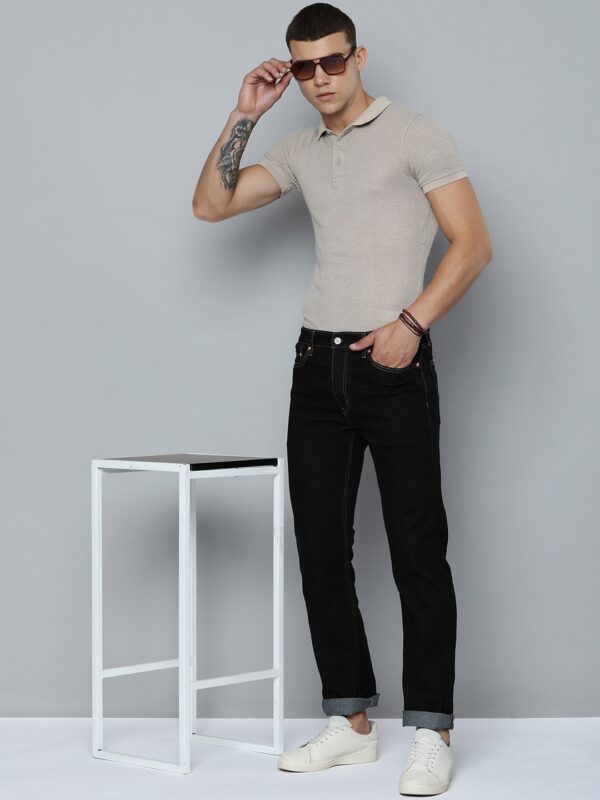 Men 513 Mid-Rise Straight Fit Stretchable Jeans - Image 4
