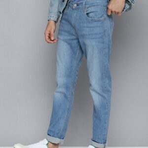 Men Blue 512 Slim Fit Mid-Rise Light Fade Stretchable Jeans