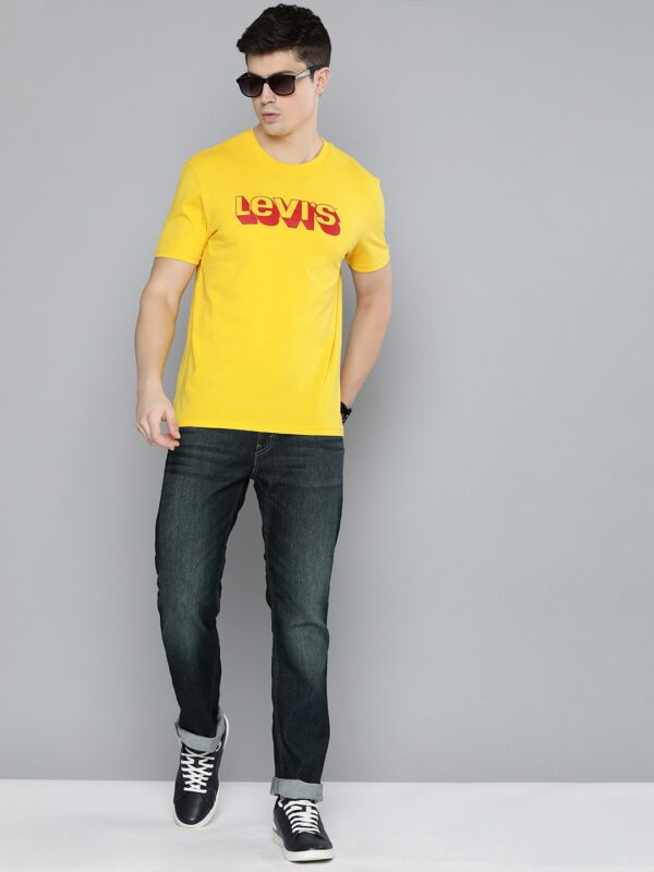 Men Slim Fit Light Fade Stretchable Mid-Rise Jeans - Image 4