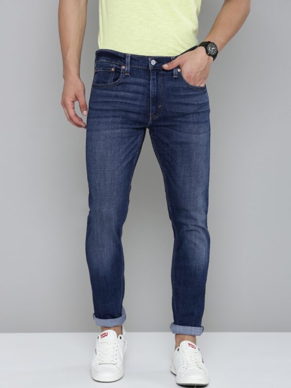 Men Tapered Fit Heavy Fade Stretchable Jeans
