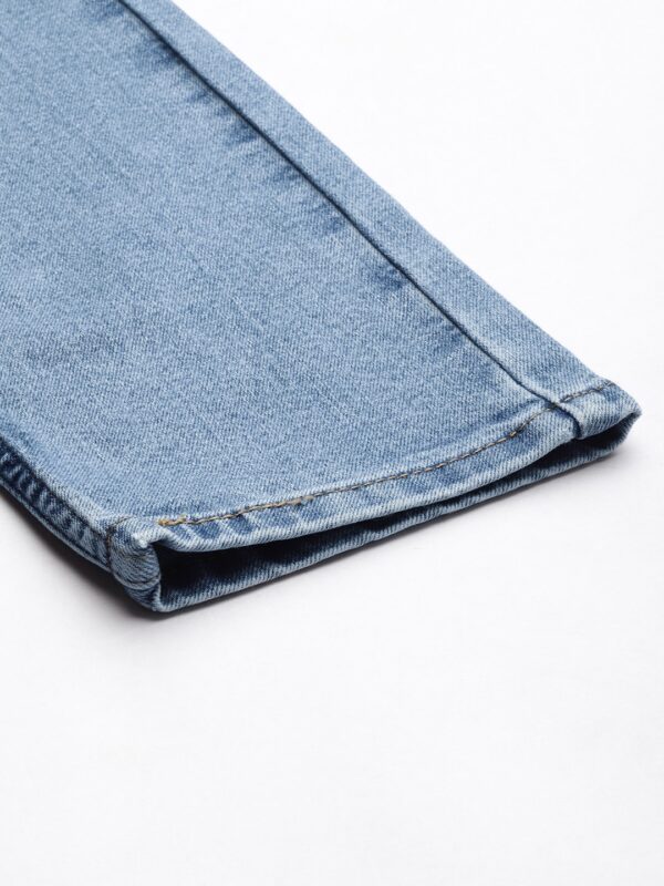 Men Blue 512 Slim Fit High-Rise Light Fade Stretchable Jeans - Image 7