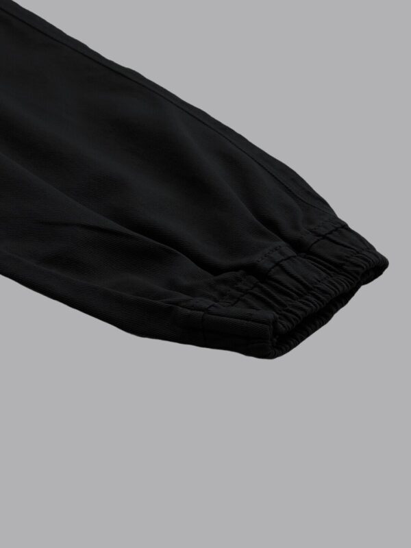 Men Black Regular Fit Pure Cotton Joggers - Image 6