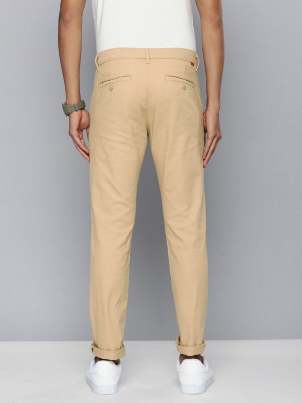 Men Mid-Rise Tapered Fit Chinos Trousers - Image 3