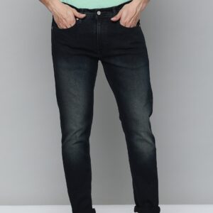 Men 512 Tapered Fit Low-Rise Heavy Fade Stretchable Jeans