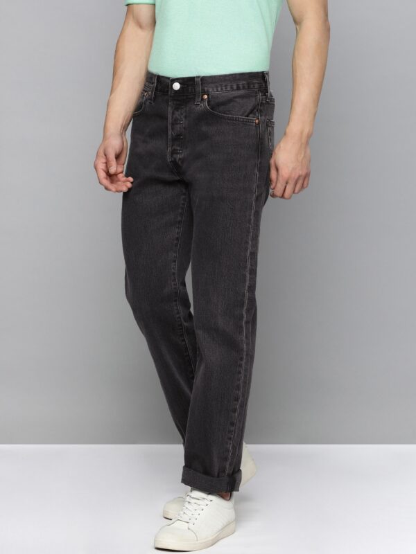 Men 501 Regular Fit Light Fade Jeans - Image 2