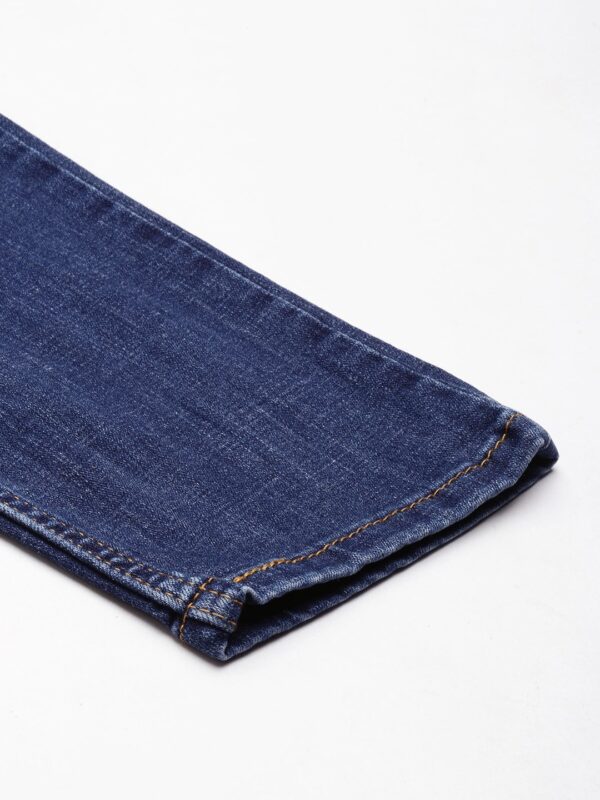 Men Tapered Fit Heavy Fade Stretchable Jeans - Image 7