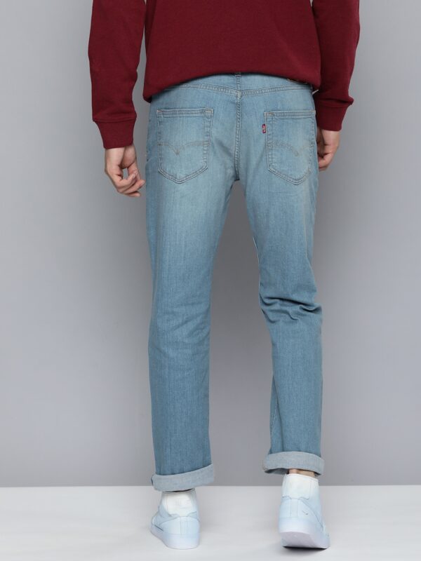 Men Blue 511 Slim Fit Light Fade Stretchable Jeans - Image 3