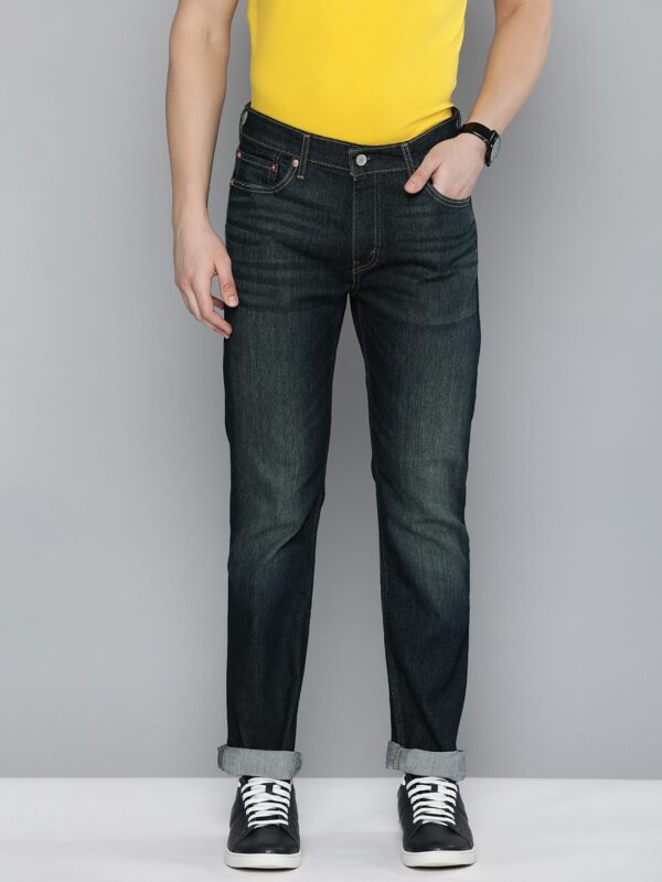 Men Slim Fit Light Fade Stretchable Mid-Rise Jeans