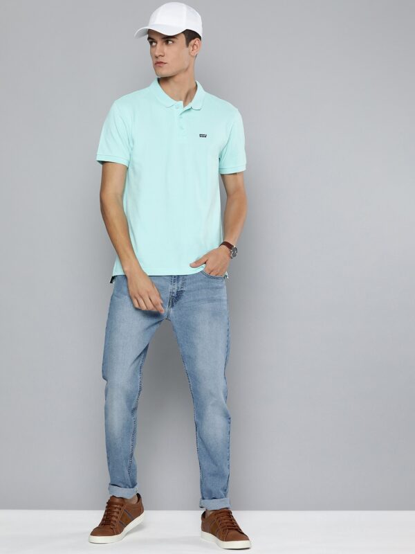 Men Blue 512 Slim Fit High-Rise Light Fade Stretchable Jeans - Image 4