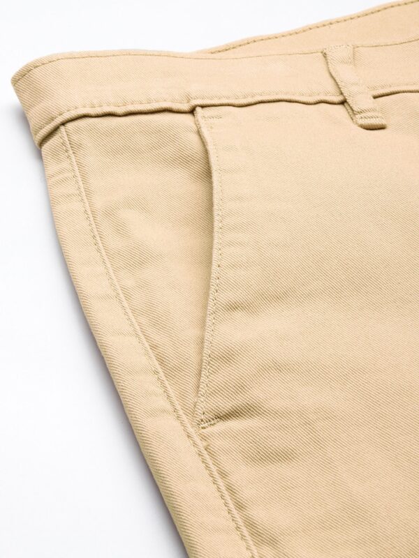 Men Mid-Rise Tapered Fit Chinos Trousers - Image 6