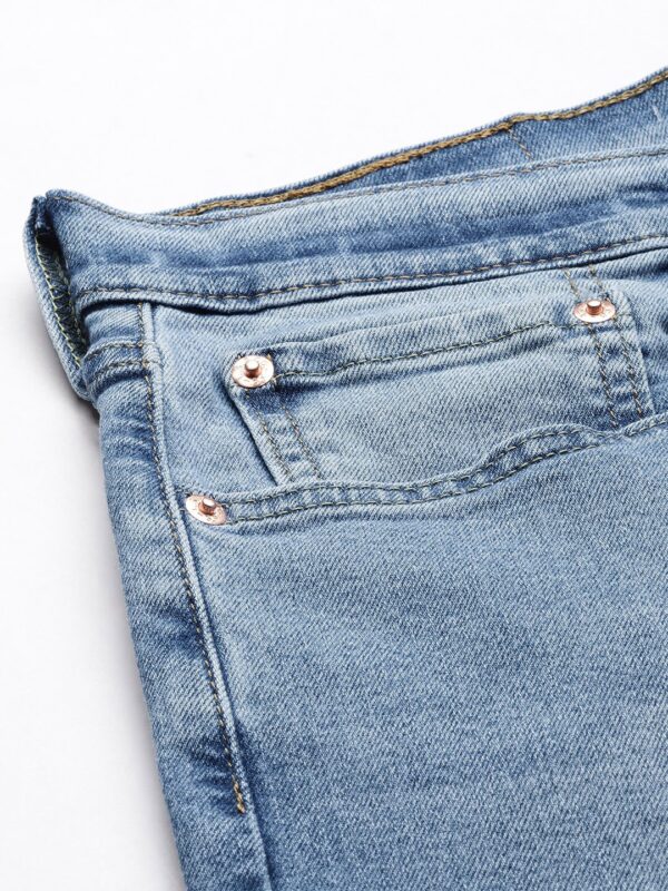 Men Blue 512 Slim Fit High-Rise Light Fade Stretchable Jeans - Image 6