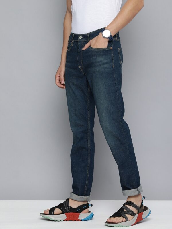 Men Blue 512 Slim Tapered Fit Light Fade Stretchable Jeans - Image 2