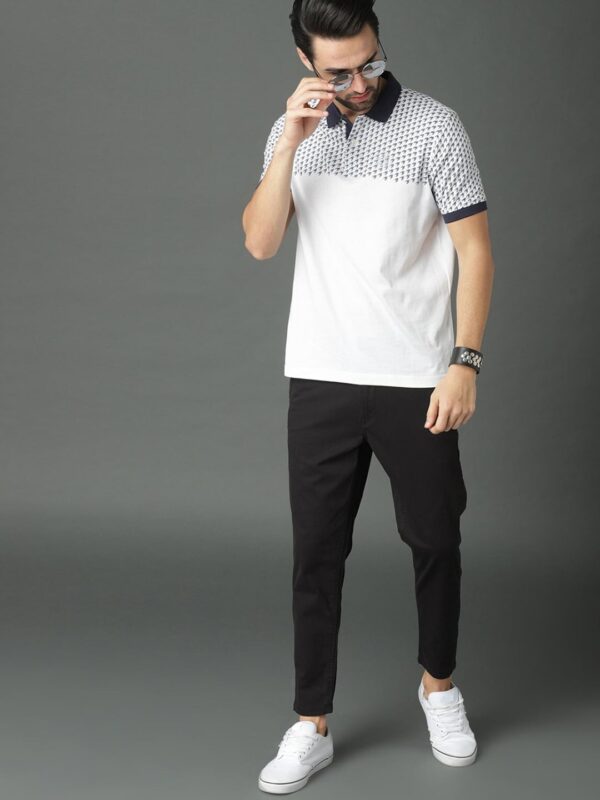 Men Slim Fit Easy Wash Chinos Trousers - Image 4