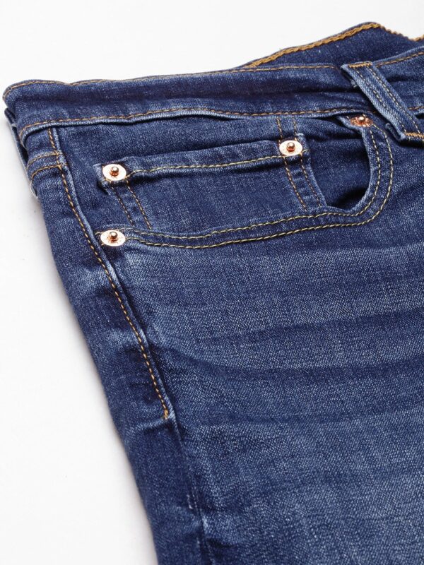 Men Tapered Fit Heavy Fade Stretchable Jeans - Image 6