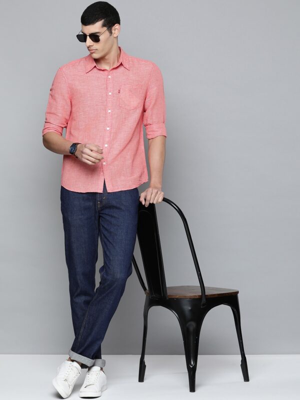 Men Blue 511 Slim Fit Light Fade Stretchable Jeans - Image 4