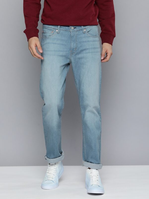 Men Blue 511 Slim Fit Light Fade Stretchable Jeans - Image 2