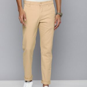 Men Mid-Rise Tapered Fit Chinos Trousers