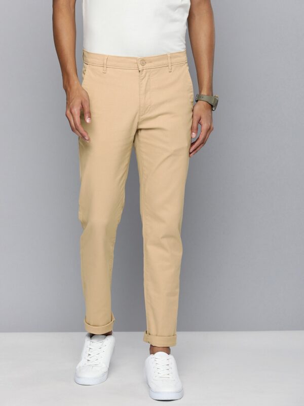 Men Mid-Rise Tapered Fit Chinos Trousers