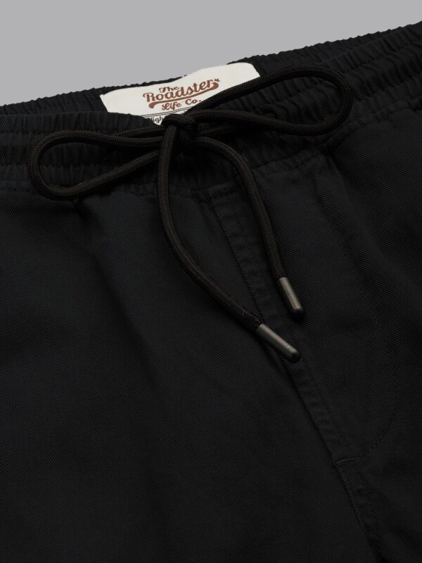 Men Black Regular Fit Pure Cotton Joggers - Image 5