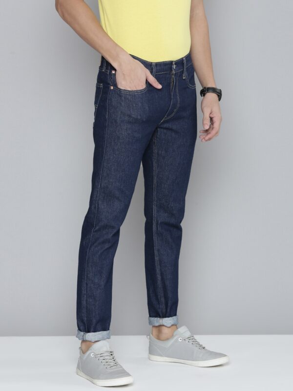 Men Blue Slim Fit Stretchable Jeans - Image 3