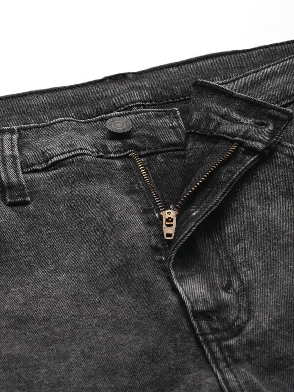 Men Grey 512 Slim Tapered Fit Light Fade Stretchable Jeans - Image 5